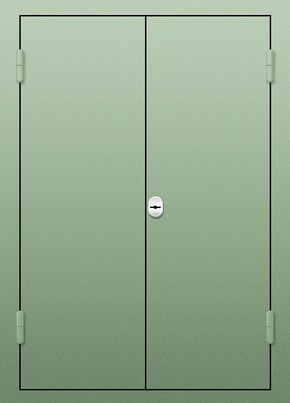 Двустворчатые глухие ставни на окна RAL 6021